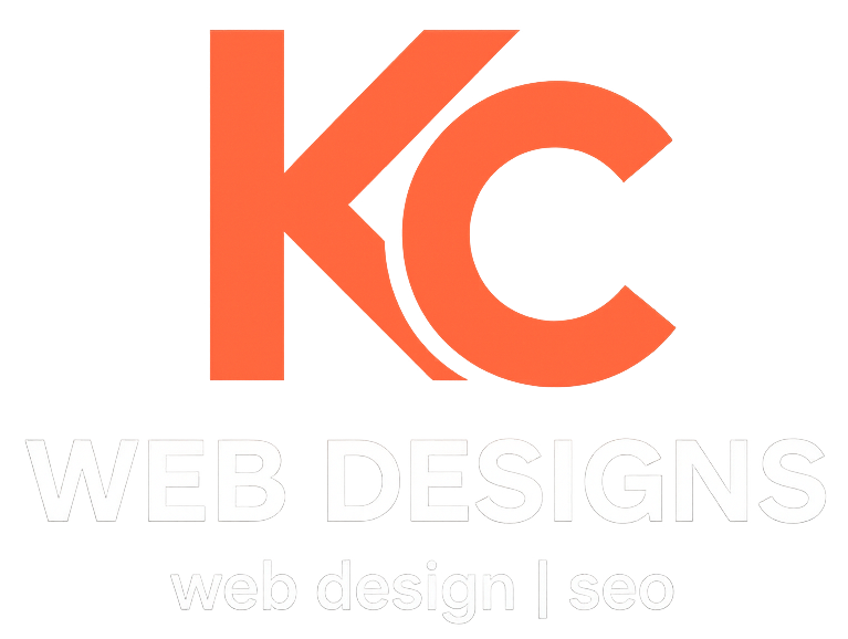 KC Web Designs Logo - Trans for Black BG