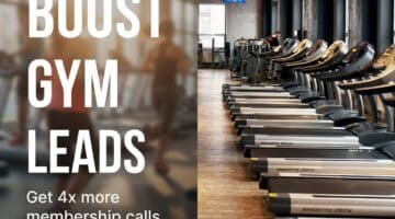 Modern gym interior with treadmills, promoting high-converting website strategies.