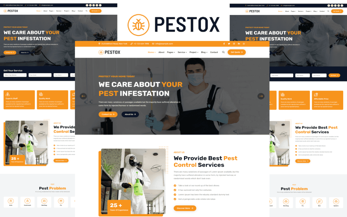 pest control web design