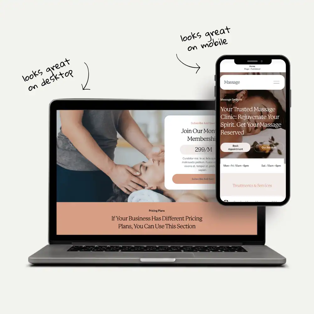 KC Web Designs - Day Spas & Massage Therapists web design Kansas City