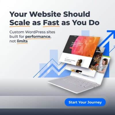 Custom WordPress website design focused on performance and SEO in Kansas City.