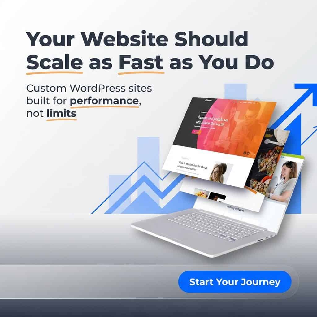 Custom WordPress website design focused on performance and SEO in Kansas City.