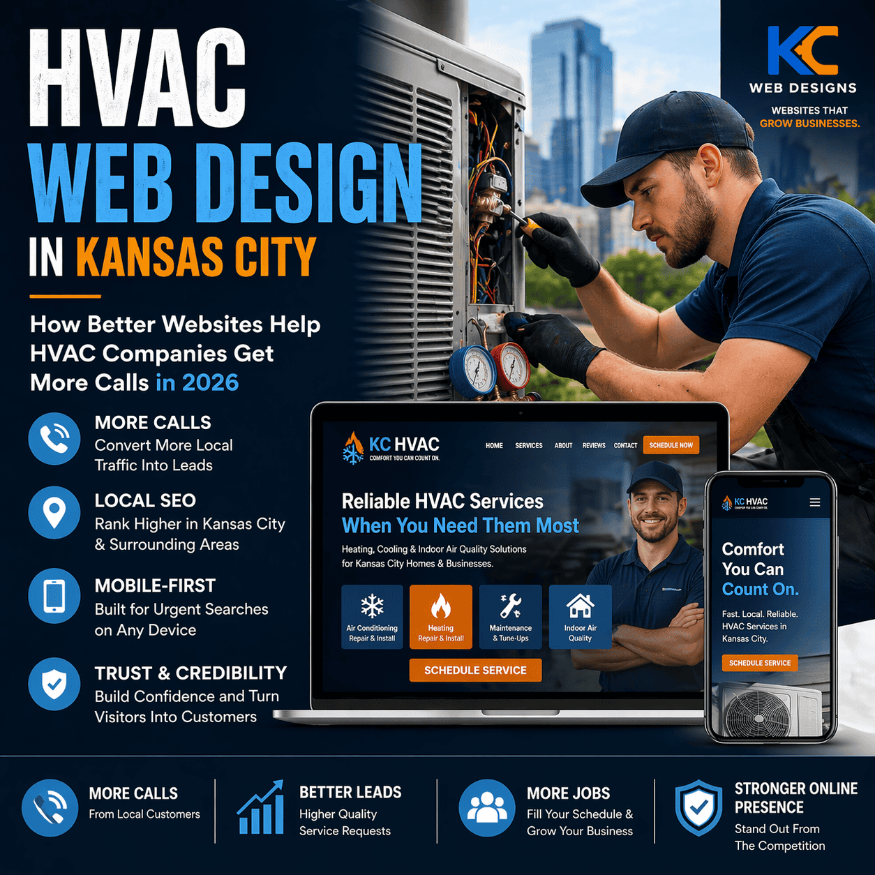 HVAC web design Kansas City for better leads and more calls in 2026.