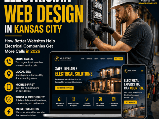 Electrician web design in Kansas City for electrical companies to attract more calls and grow their.